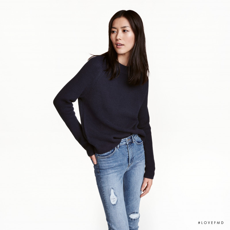 Liu Wen featured in  the H&M catalogue for Winter 2016