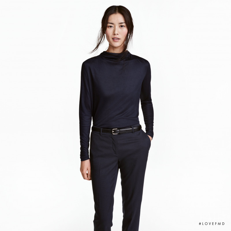 Liu Wen featured in  the H&M catalogue for Winter 2016