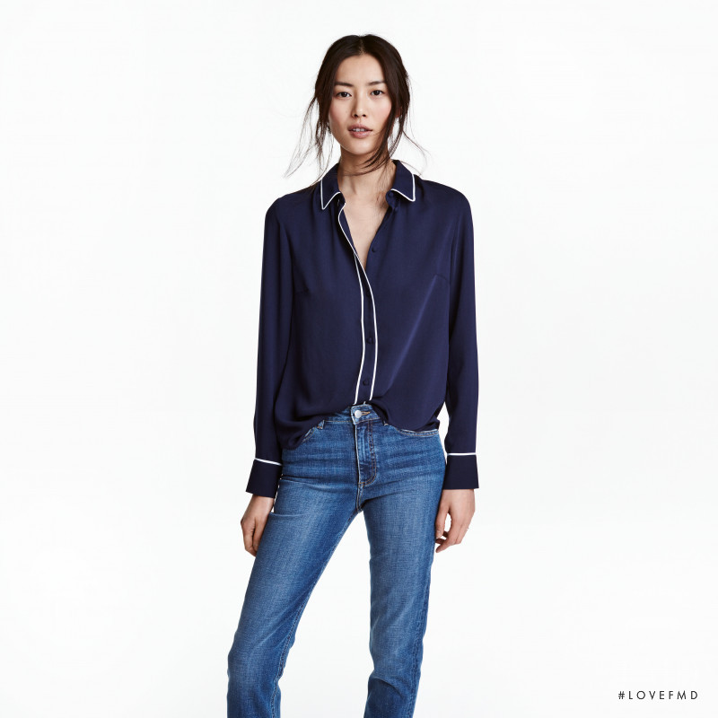 Liu Wen featured in  the H&M catalogue for Winter 2016