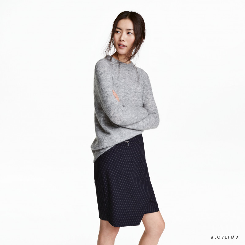 Liu Wen featured in  the H&M catalogue for Winter 2016