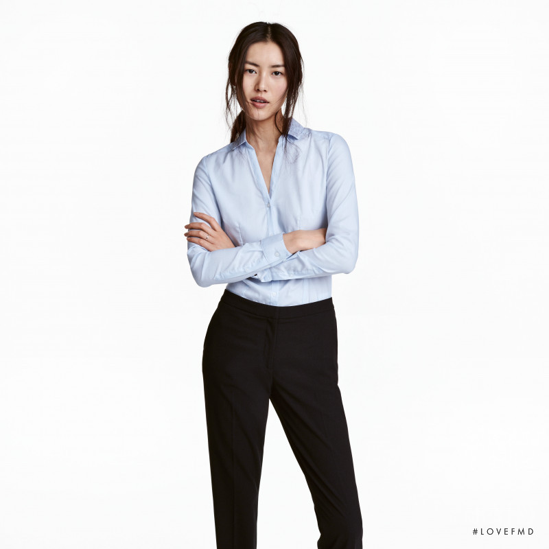 Liu Wen featured in  the H&M catalogue for Winter 2016