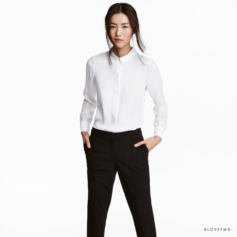 Liu Wen featured in  the H&M catalogue for Winter 2016