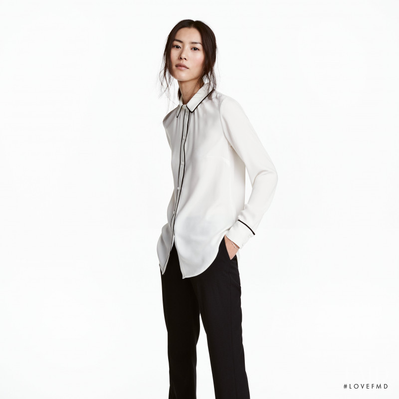 Liu Wen featured in  the H&M catalogue for Winter 2016