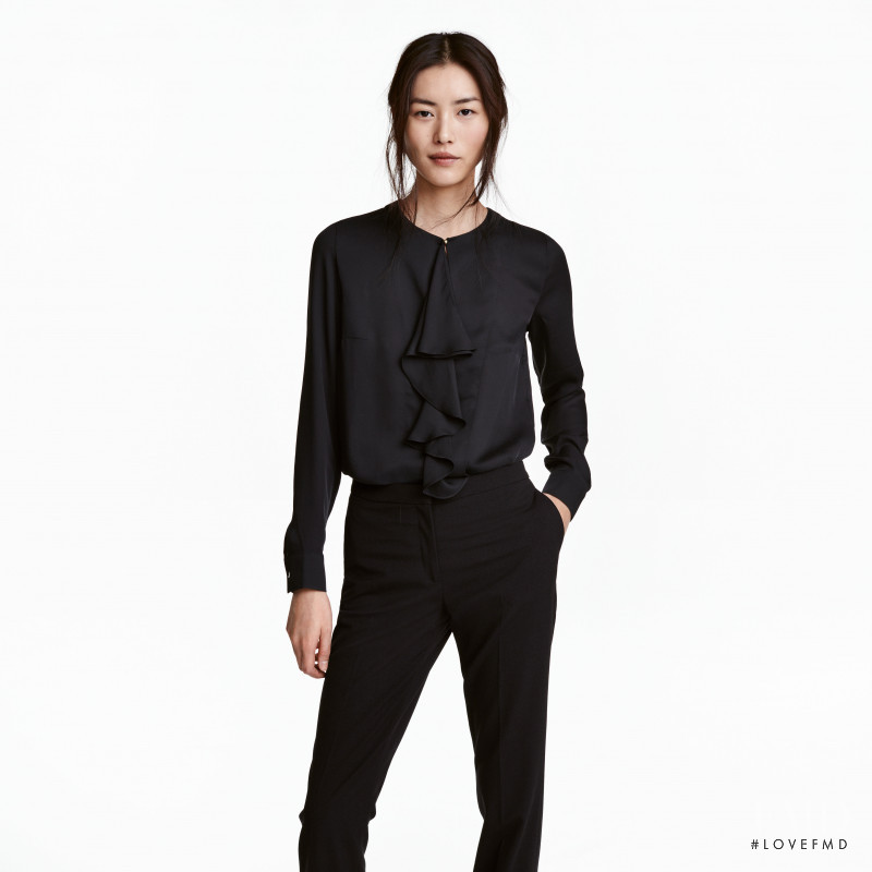 Liu Wen featured in  the H&M catalogue for Winter 2016