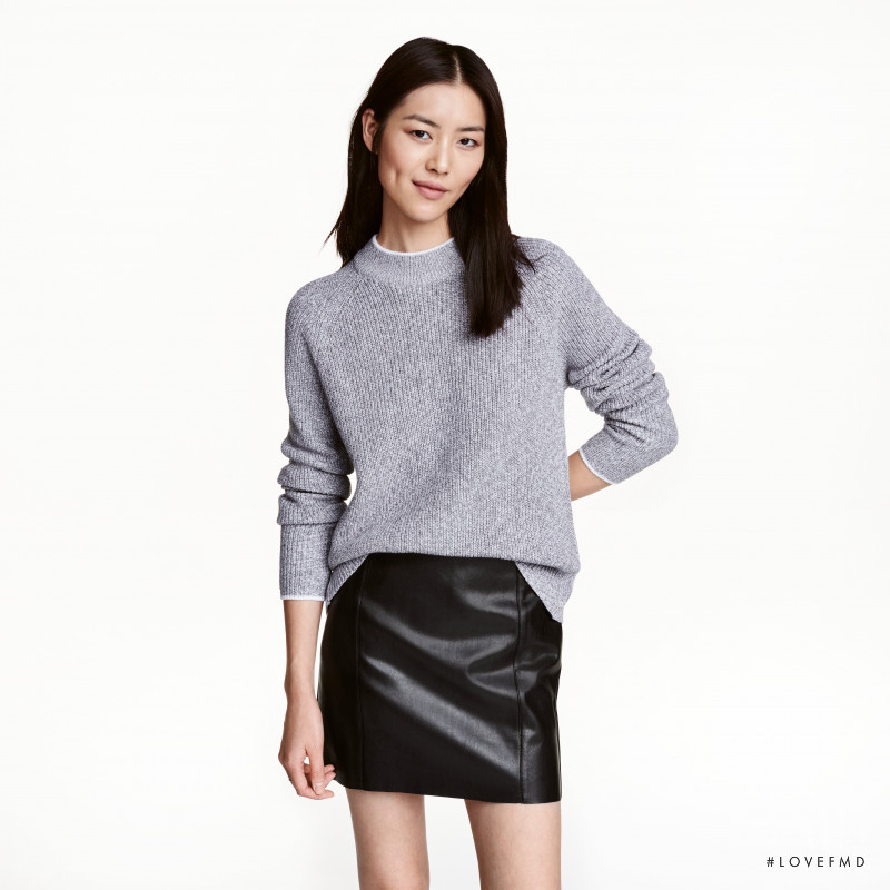 Liu Wen featured in  the H&M catalogue for Winter 2016