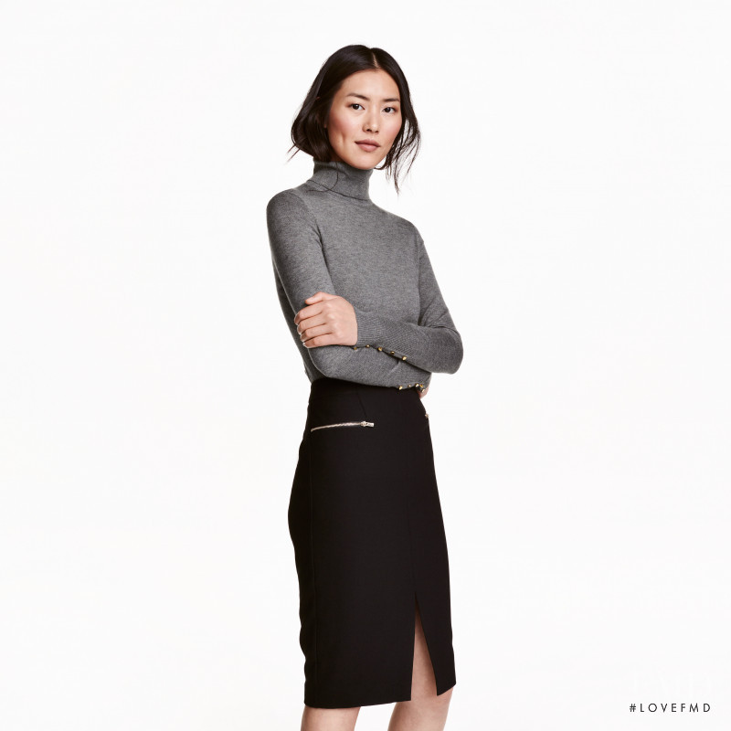 Liu Wen featured in  the H&M catalogue for Winter 2016