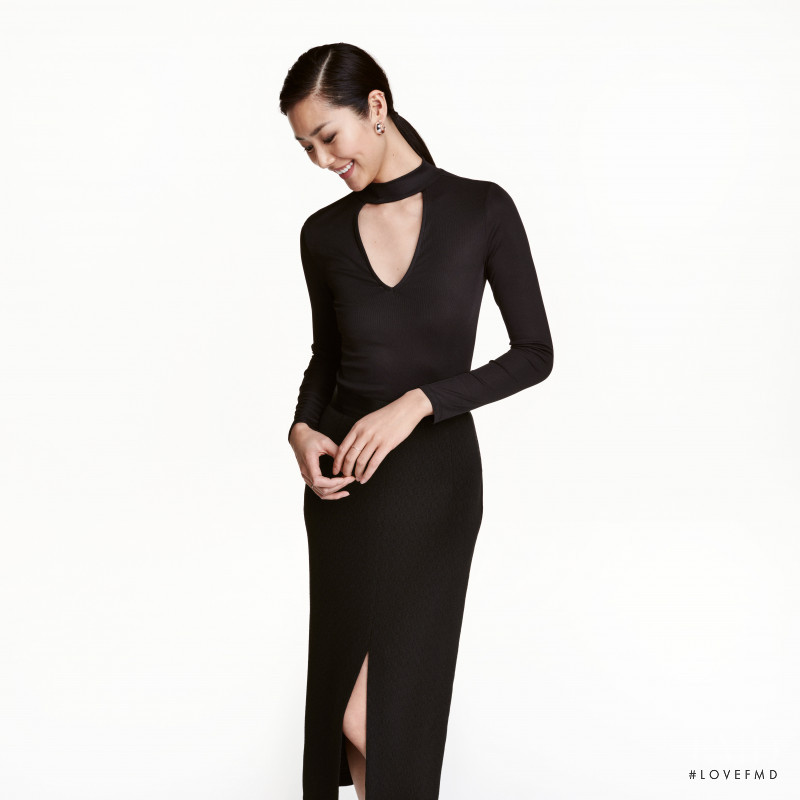 Liu Wen featured in  the H&M catalogue for Winter 2016