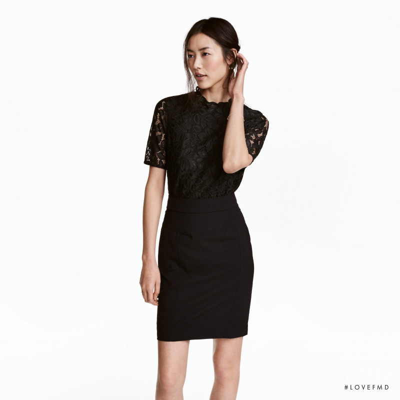 Liu Wen featured in  the H&M catalogue for Winter 2016