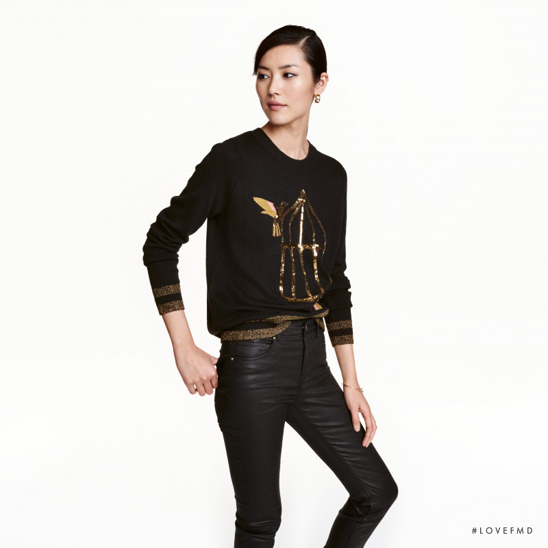 Liu Wen featured in  the H&M catalogue for Winter 2016