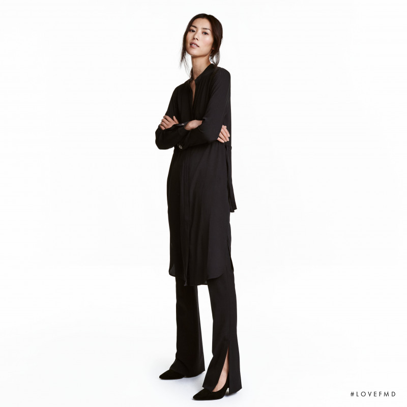 Liu Wen featured in  the H&M catalogue for Winter 2016