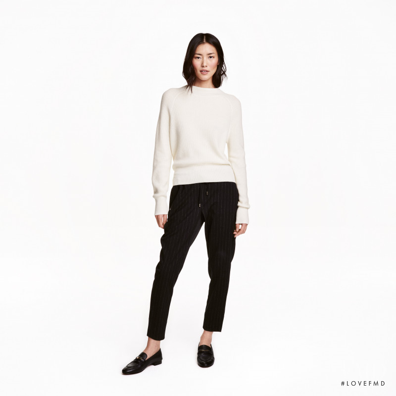 Liu Wen featured in  the H&M catalogue for Winter 2016