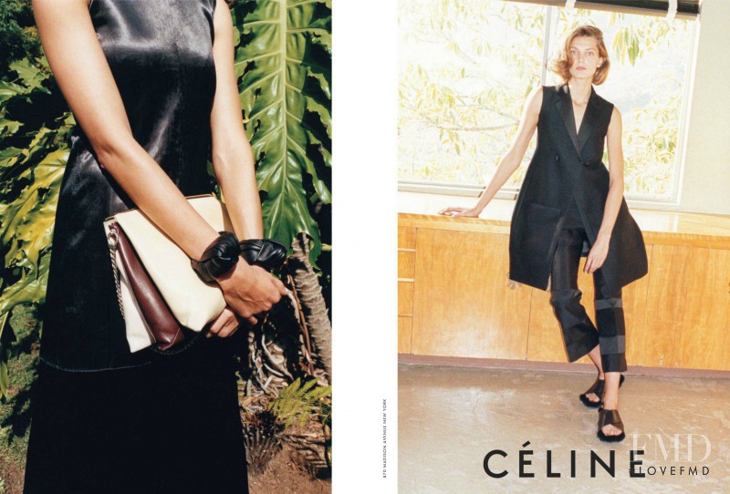 Daria Werbowy featured in  the Celine advertisement for Spring/Summer 2013