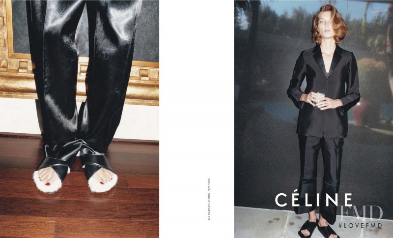 Daria Werbowy featured in  the Celine advertisement for Spring/Summer 2013