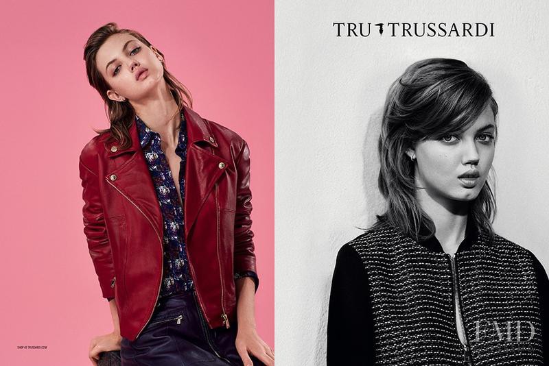 Lindsey Wixson featured in  the Tru Trussardi advertisement for Autumn/Winter 2014