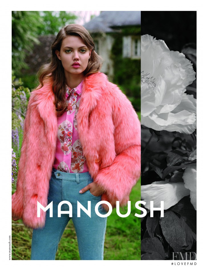 Lindsey Wixson featured in  the Manoush advertisement for Autumn/Winter 2016