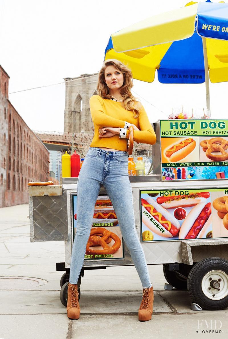 Lindsey Wixson featured in  the H&M Divided lookbook for Autumn/Winter 2015