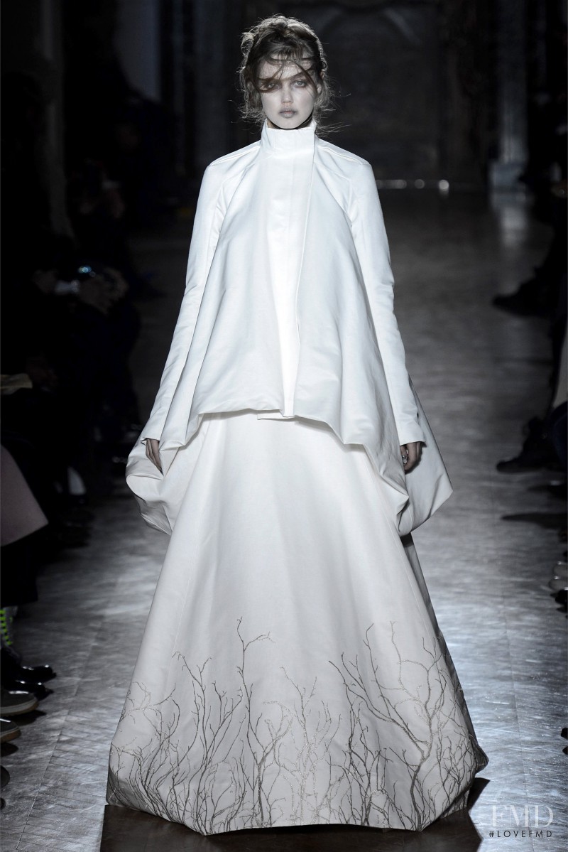 Lindsey Wixson featured in  the Gareth Pugh fashion show for Autumn/Winter 2013