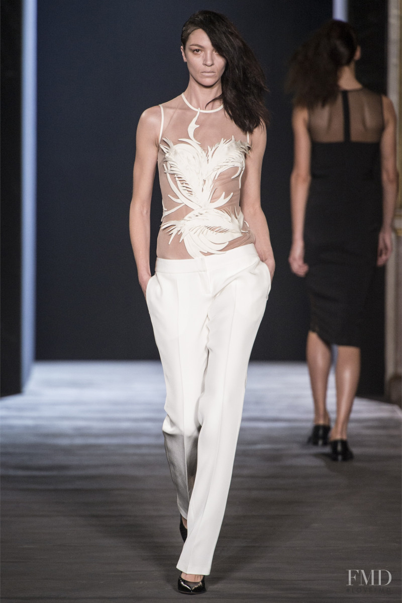 Mariacarla Boscono featured in  the Hakaan fashion show for Autumn/Winter 2013