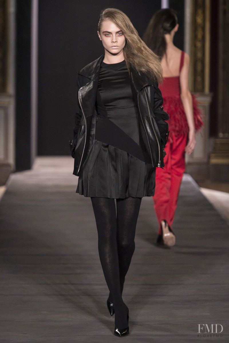 Cara Delevingne featured in  the Hakaan fashion show for Autumn/Winter 2013