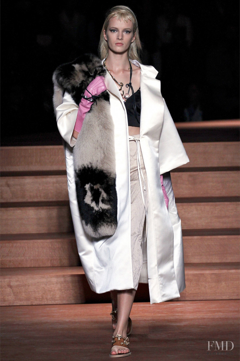 Daria Strokous featured in  the Miu Miu fashion show for Spring/Summer 2013