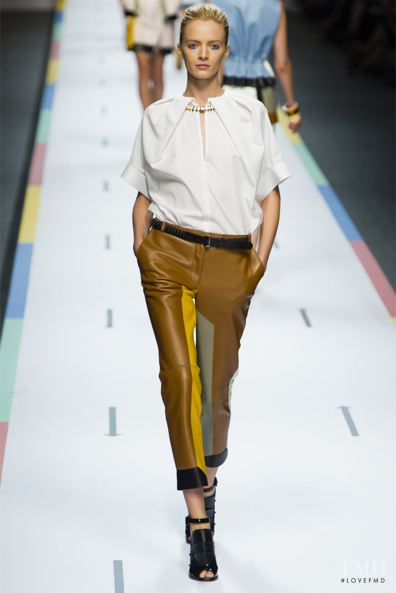 Daria Strokous featured in  the Fendi fashion show for Spring/Summer 2013