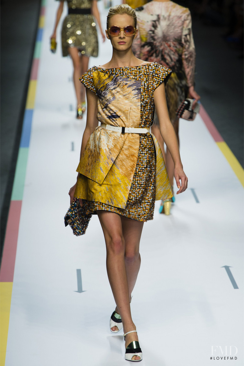 Daria Strokous featured in  the Fendi fashion show for Spring/Summer 2013