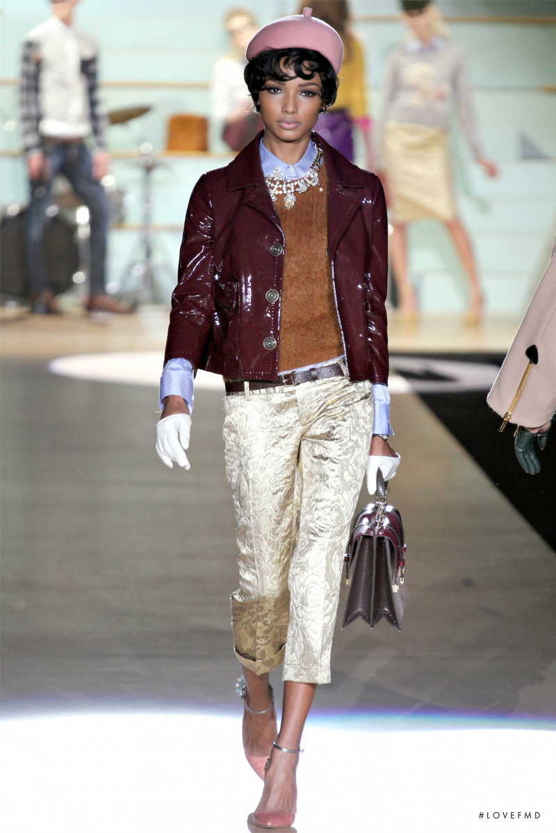 Jasmine Tookes featured in  the DSquared2 fashion show for Autumn/Winter 2012