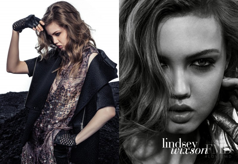 Lindsey Wixson featured in  the Ellus advertisement for Spring/Summer 2014