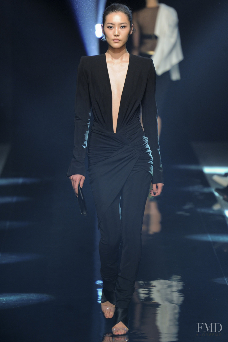 Liu Wen featured in  the Alexandre Vauthier fashion show for Autumn/Winter 2013