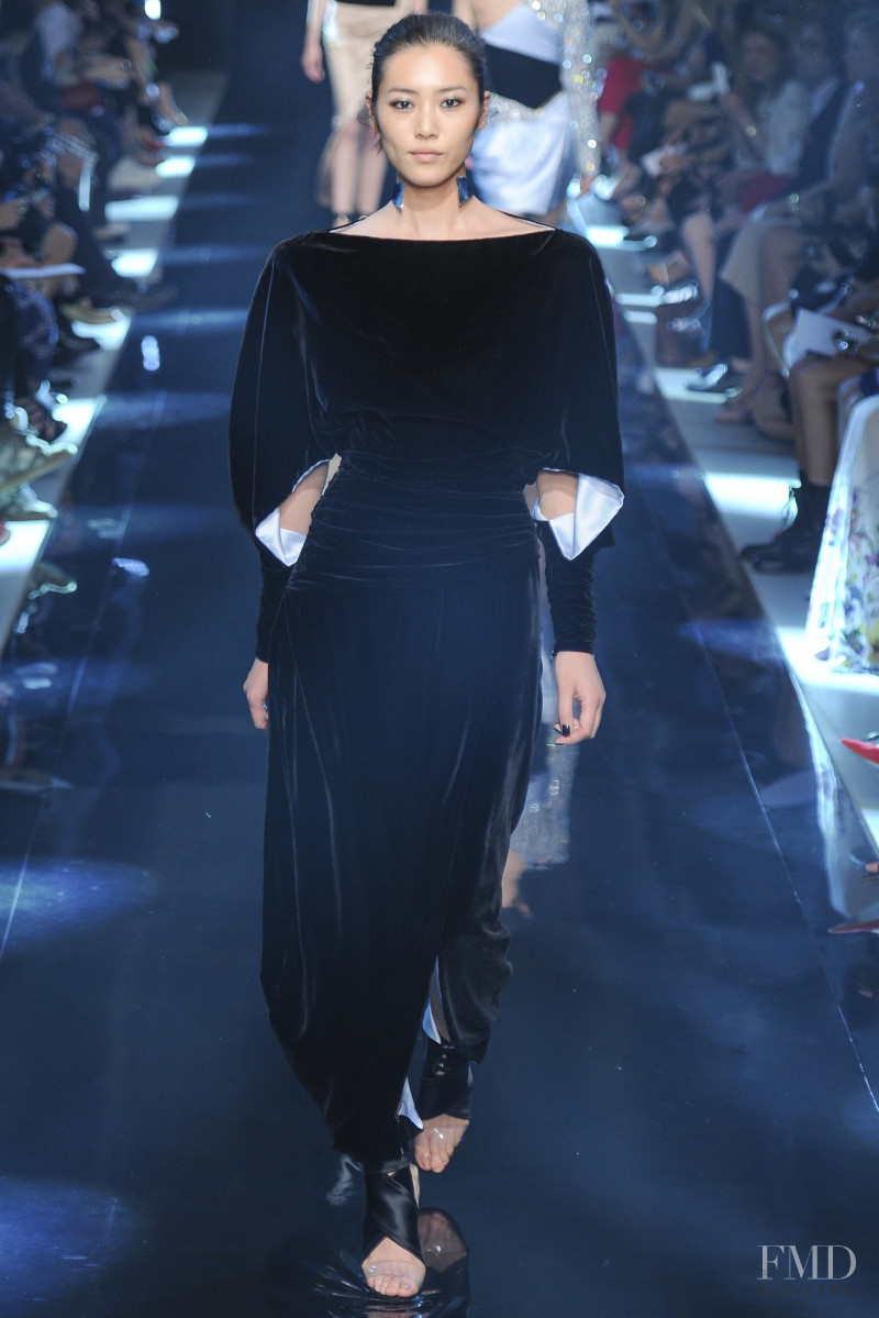 Liu Wen featured in  the Alexandre Vauthier fashion show for Autumn/Winter 2013