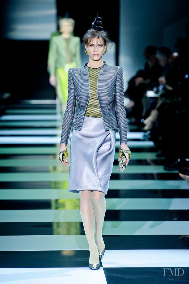 Aymeline Valade featured in  the Armani Prive fashion show for Spring/Summer 2012
