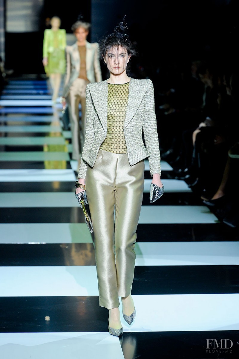 Jacquelyn Jablonski featured in  the Armani Prive fashion show for Spring/Summer 2012