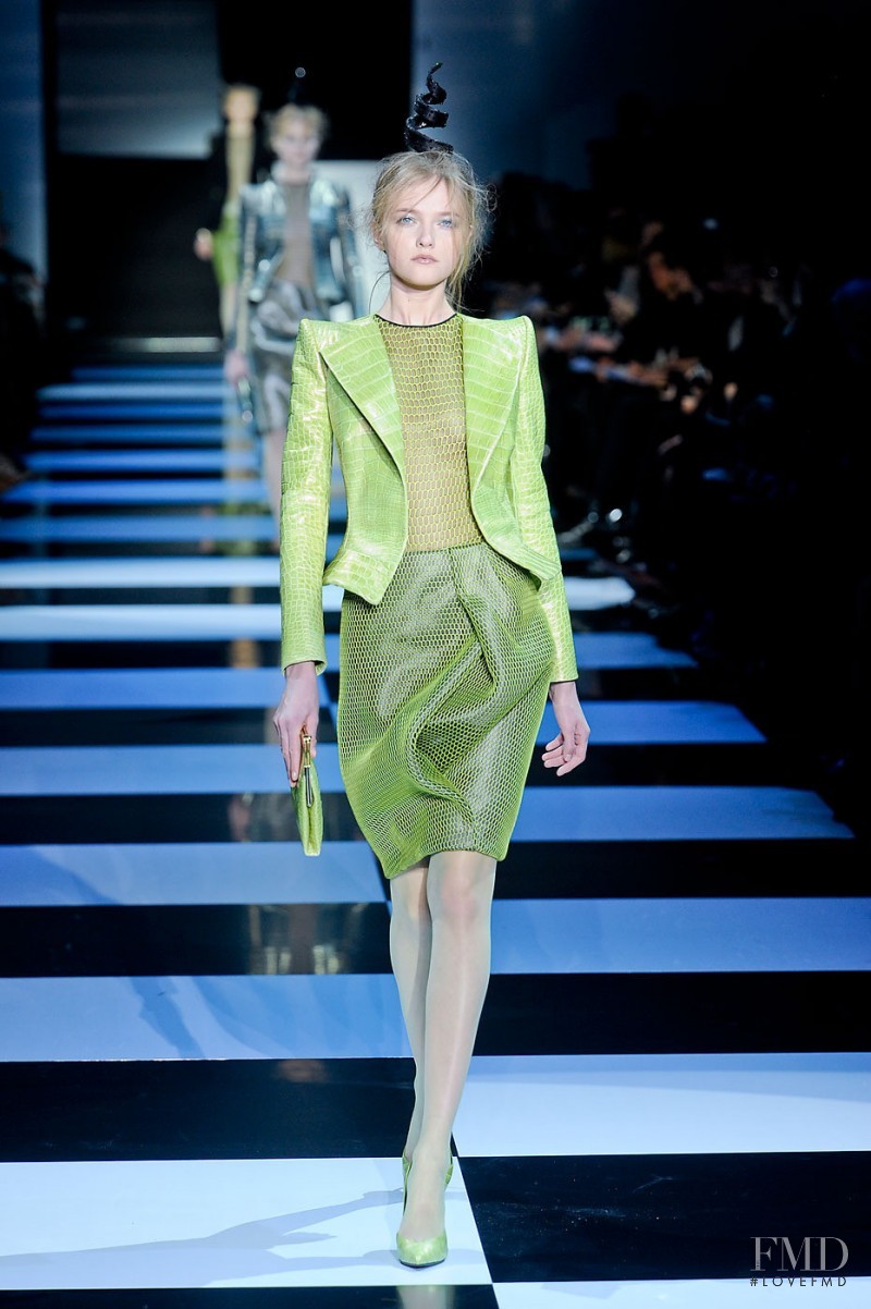 Vlada Roslyakova featured in  the Armani Prive fashion show for Spring/Summer 2012