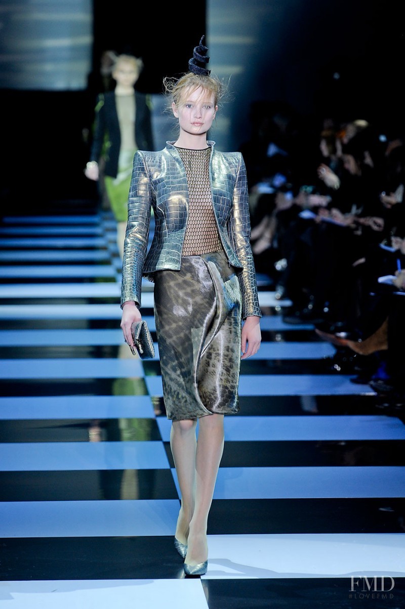 Maud Welzen featured in  the Armani Prive fashion show for Spring/Summer 2012