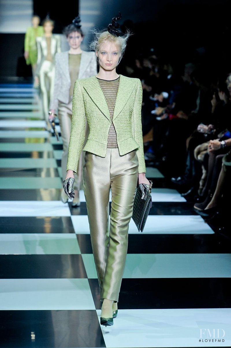 Melissa Tammerijn featured in  the Armani Prive fashion show for Spring/Summer 2012