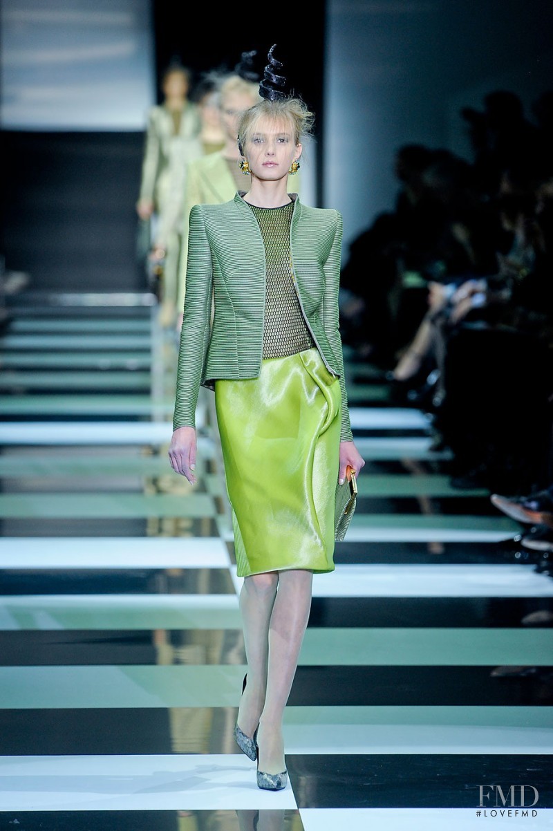Sigrid Agren featured in  the Armani Prive fashion show for Spring/Summer 2012