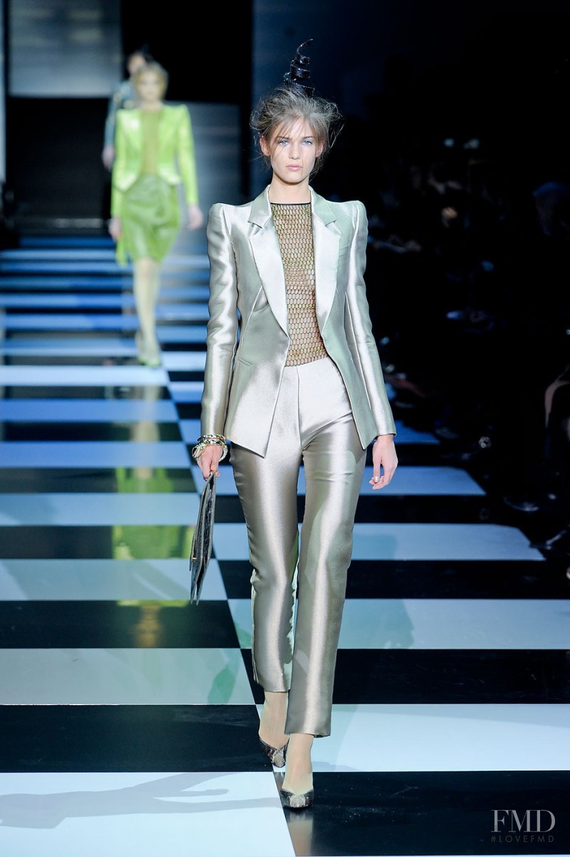 Kendra Spears featured in  the Armani Prive fashion show for Spring/Summer 2012