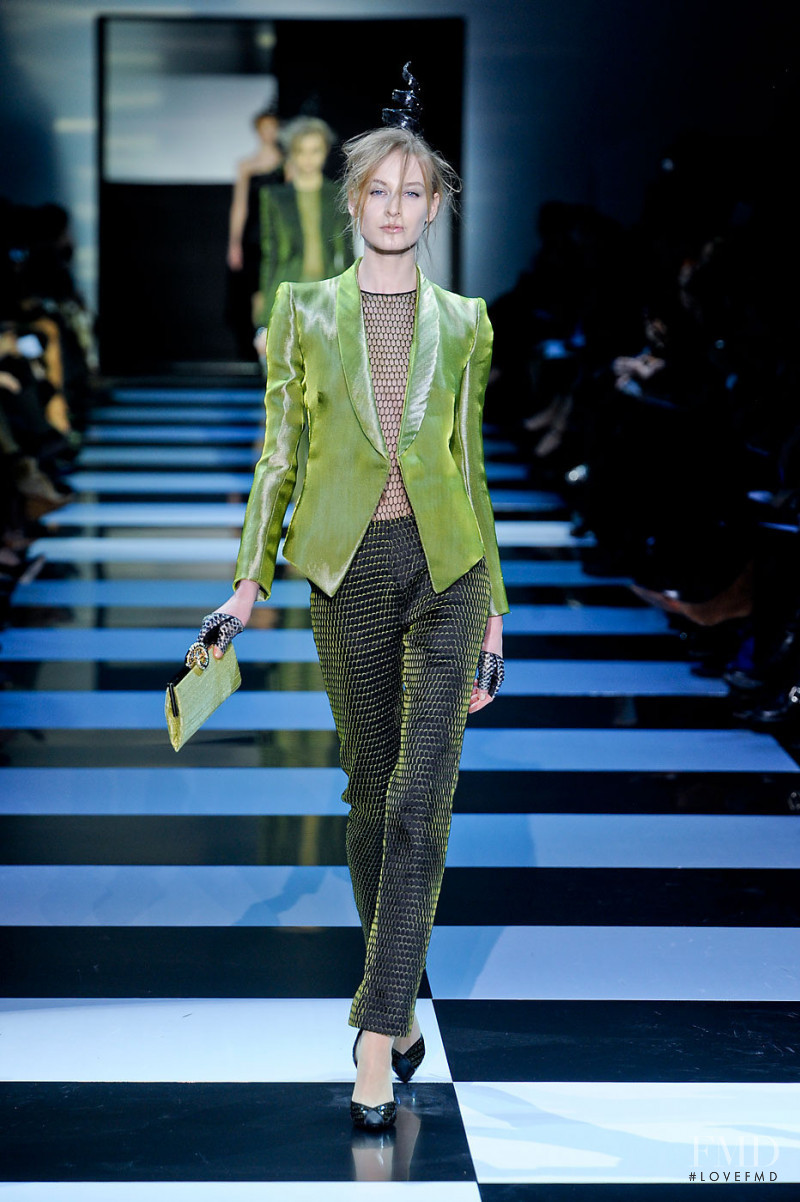 Elena Egorova featured in  the Armani Prive fashion show for Spring/Summer 2012