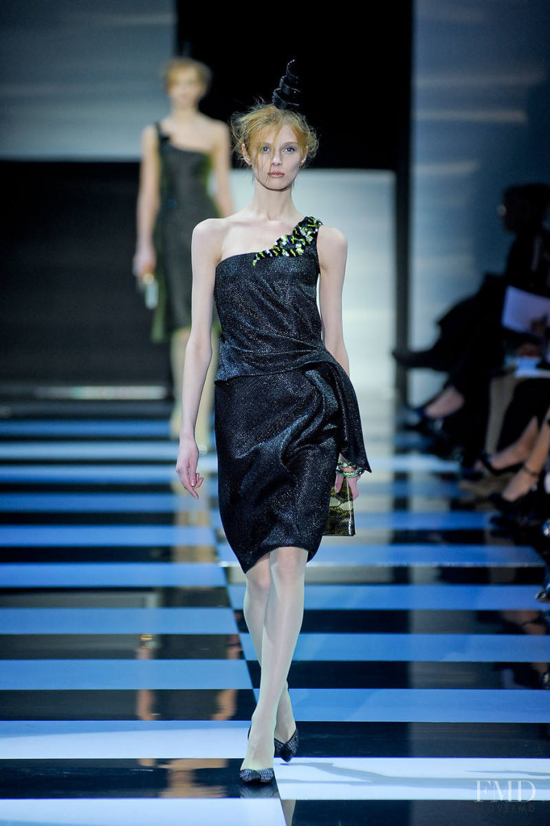 Olga Sherer featured in  the Armani Prive fashion show for Spring/Summer 2012