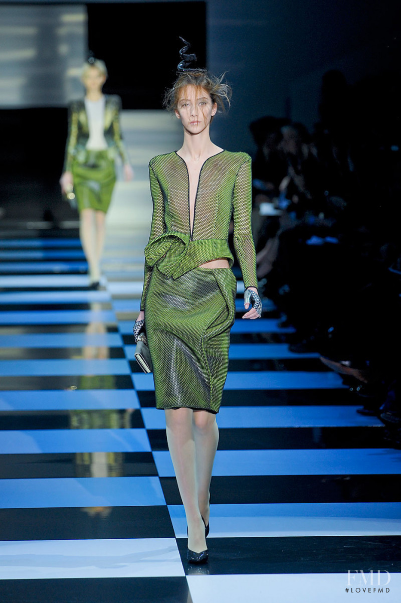 Alana Zimmer featured in  the Armani Prive fashion show for Spring/Summer 2012