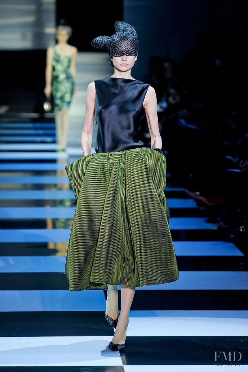 Agnese Zogla featured in  the Armani Prive fashion show for Spring/Summer 2012