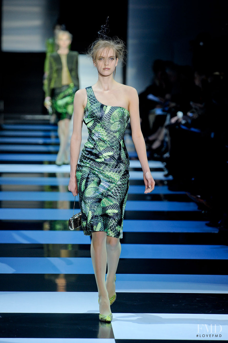 Mirte Maas featured in  the Armani Prive fashion show for Spring/Summer 2012