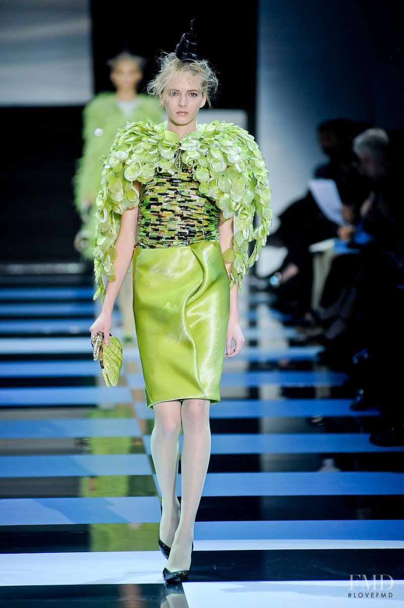 Daria Strokous featured in  the Armani Prive fashion show for Spring/Summer 2012