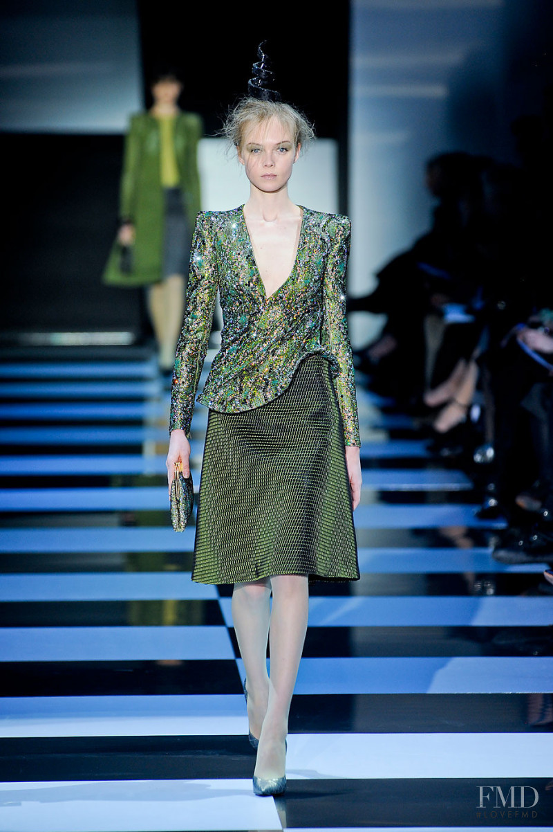 Siri Tollerod featured in  the Armani Prive fashion show for Spring/Summer 2012