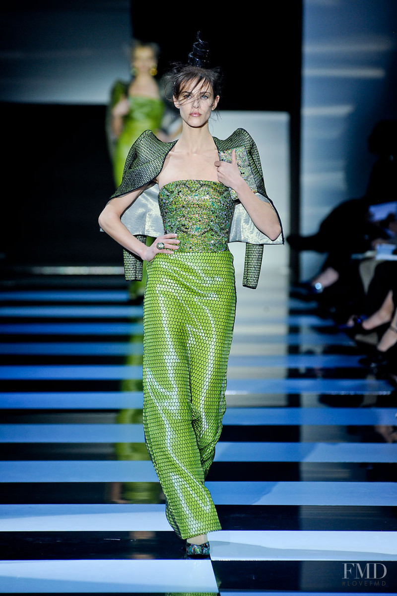 Aymeline Valade featured in  the Armani Prive fashion show for Spring/Summer 2012