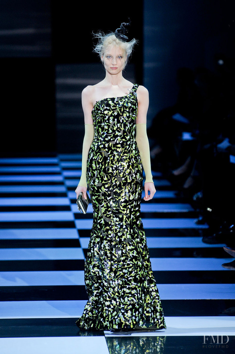 Melissa Tammerijn featured in  the Armani Prive fashion show for Spring/Summer 2012