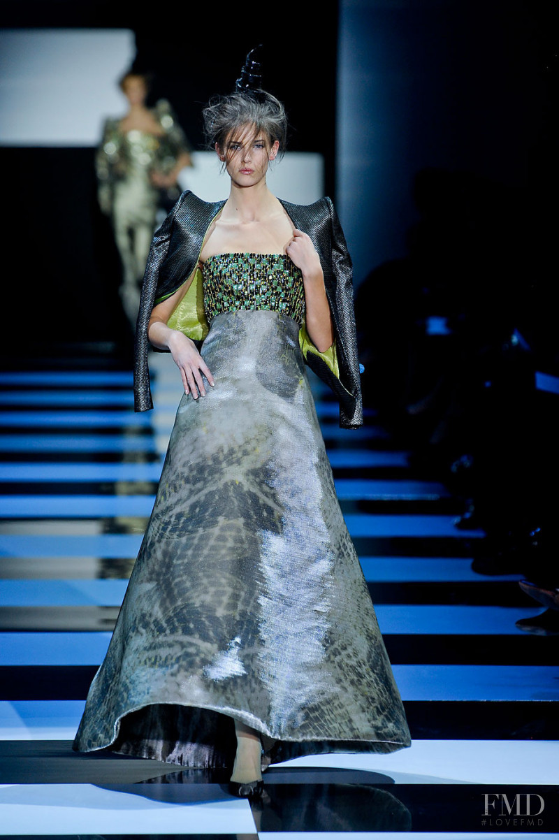 Kendra Spears featured in  the Armani Prive fashion show for Spring/Summer 2012