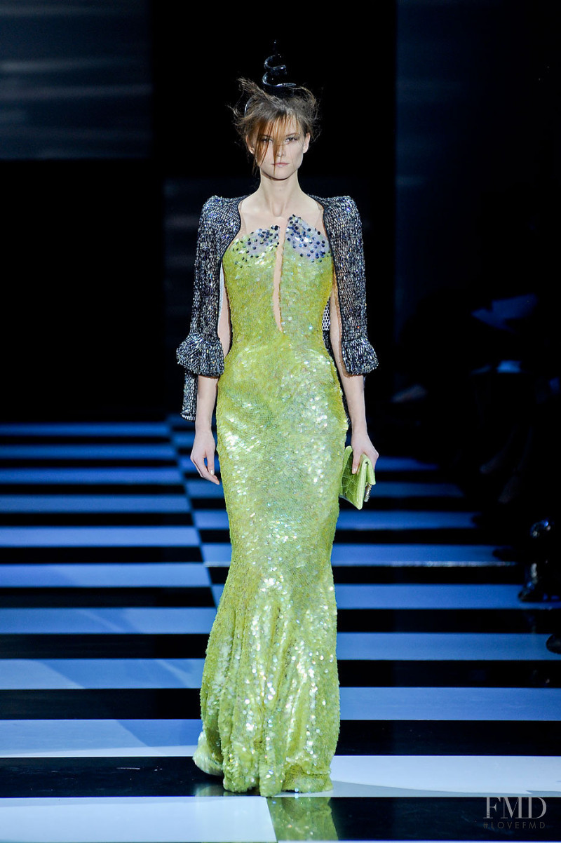 Kasia Struss featured in  the Armani Prive fashion show for Spring/Summer 2012
