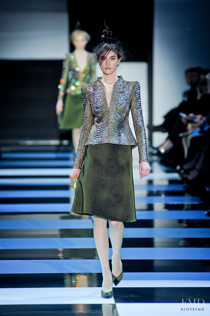 Jacquelyn Jablonski featured in  the Armani Prive fashion show for Spring/Summer 2012