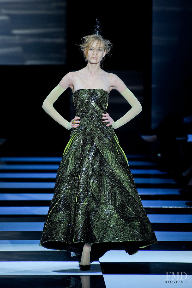 Elena Egorova featured in  the Armani Prive fashion show for Spring/Summer 2012